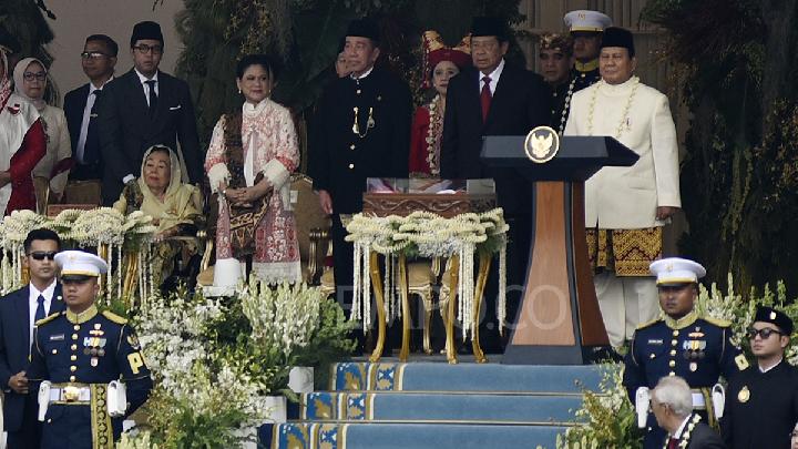 Presiden Prabowo Subianto, memimpin Upacara Peringatan HUT ke-80 Republik Indonesia, di Istana Merdeka, Jakarta, 17 Agustus 2025.-Foto Tangkapan Layar.