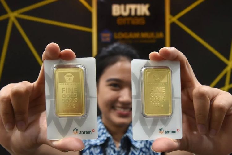 Harga Emas Antam (ANTAM) Hari Ini Melonjak Rp32 Ribu-FOTO;Tangkapan Layar DB