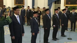 Jajaran menteri dan wakil menteri yang dilantik Prabowo Subianto hari ini Senin, 8 September 2025 Foto Tangkapan Layar-DB
