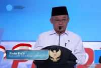 Menteri Pendidikan Dasar dan Menengah (Mendikdasmen) Abdul Mu'ti menyampaikan pesan dan arahan dalam kegiatan bertajuk Kado HUT RI dari Presiden untuk Guru di Gedung A Kemendikdasmen,Foto:Tangkapan Layar-DB